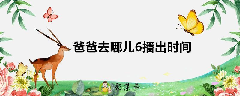 爸爸去哪儿6播出时间