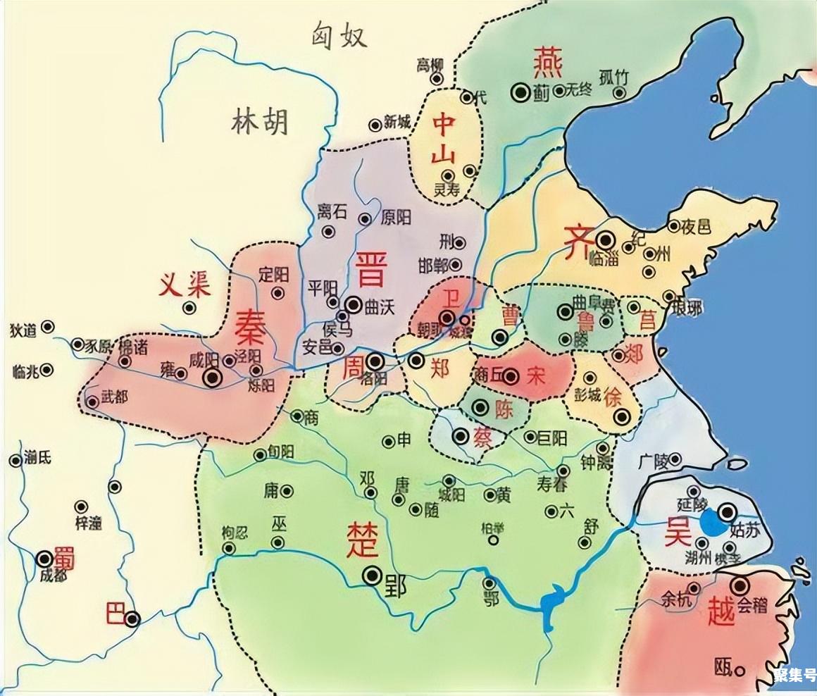 春秋前期地图图片