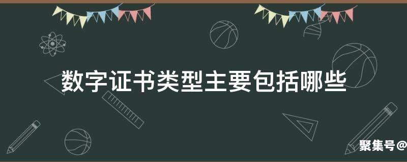 数字证书有哪几种类型